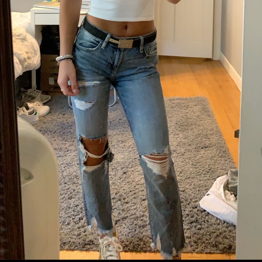 revice denim High waisted ripped jeans